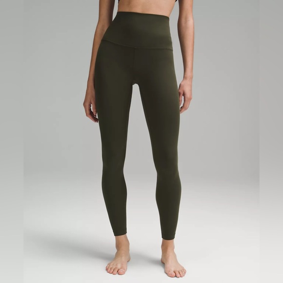 lululemon Align™ Super-High-Rise Pant Dark Olive Sz 0 - Picture 1 of 6